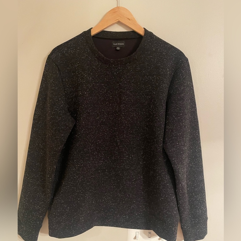 Club Monaco Women’s Crew Neck Black Sweater Size Medium- EUC